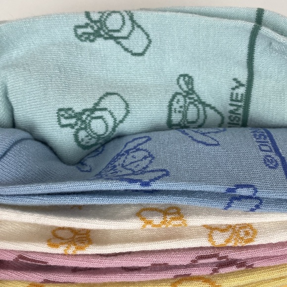 Winnie the Pooh no show socks 5 set, Eeyore Pooh Tigger Piglet & Bees NEW - Picture 6 of 11